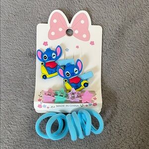 Blue Lilo and Sitch Character Hair Accessory Set